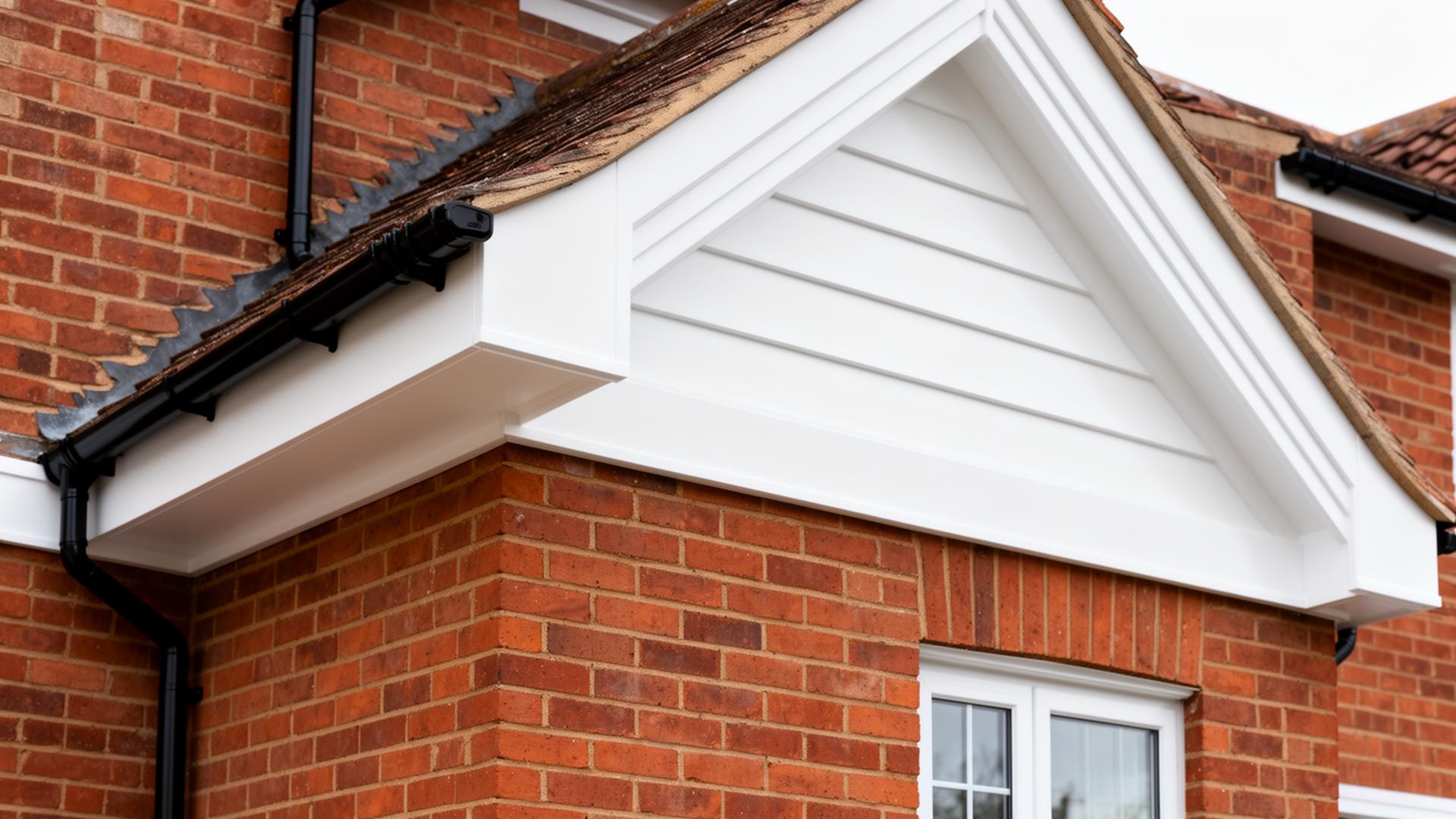 New fascia and guttering on a house
