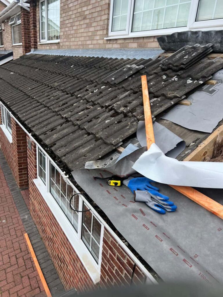 Repair of broken roof tiles